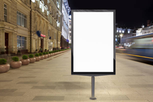 istock Blank street billboard at night. 846041060