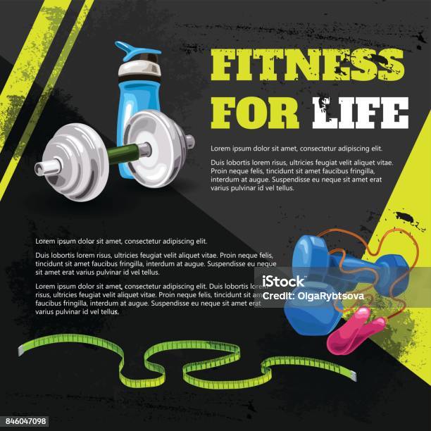 Fitness For Life Stock Illustration - Download Image Now - Exercising, Healthy Lifestyle, Backgrounds