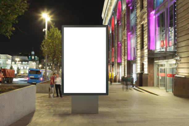 istock Blank street billboard at night. 846047464