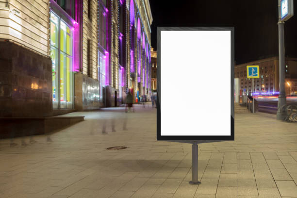 istock Blank street billboard at night. 846047658