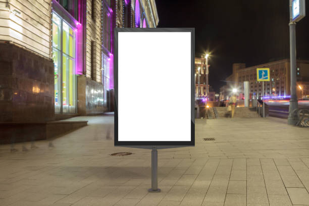 istock Blank street billboard at night. 846047854
