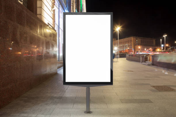 istock Blank street billboard at night. 846047950
