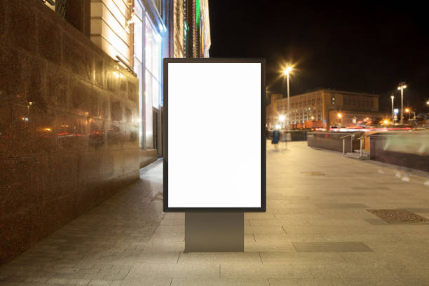 istock Blank street billboard at night. 846048000