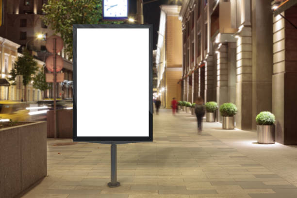 istock Blank street billboard at night. 846048148