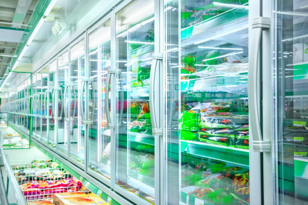istock Refrigerator in the supermarket 846048468