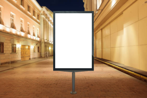 istock Blank street billboard at night. 846048930