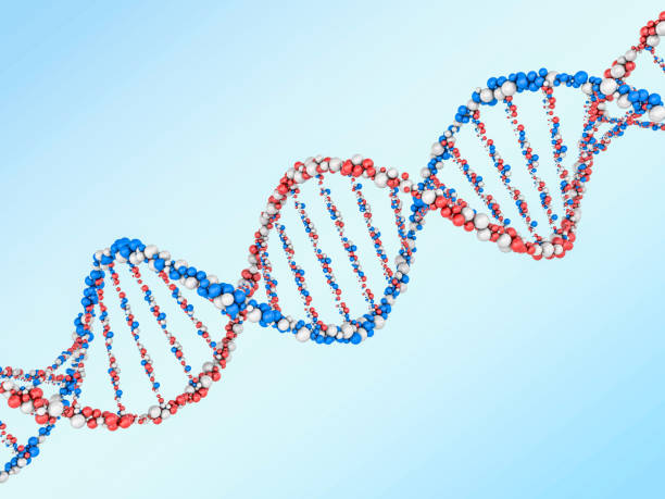 istock Digital illustration of a DNA model on science background. 3D rendering 846049904