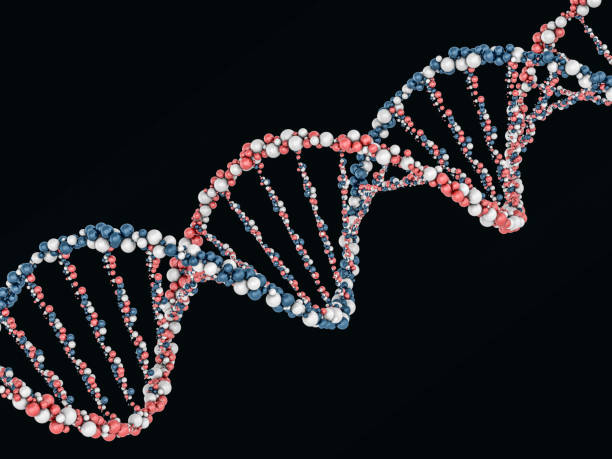 istock Digital illustration of a DNA model on science background. 3D rendering 846049926