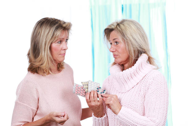 istock Two mature woman talking about tablets 846055234