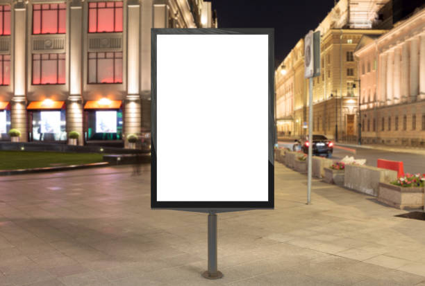 istock Blank street billboard at night. 846055396