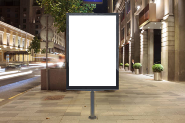 istock Blank street billboard at night. 846055458