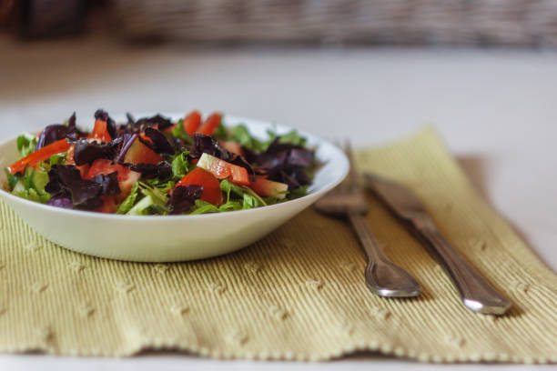istock fresh vegetable salad on the table, close-up 846055714