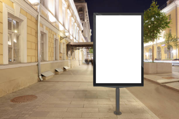 istock Blank street billboard at night. 846055720