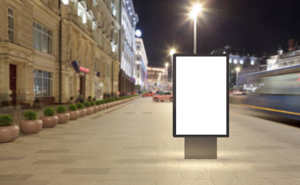 istock Blank street billboard at night. 846055956