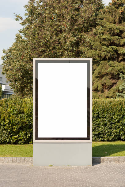 istock Blank advertising vertical street billboard poster 846059594