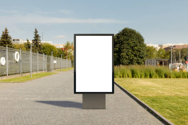 istock Blank advertising vertical street billboard poster 846062426