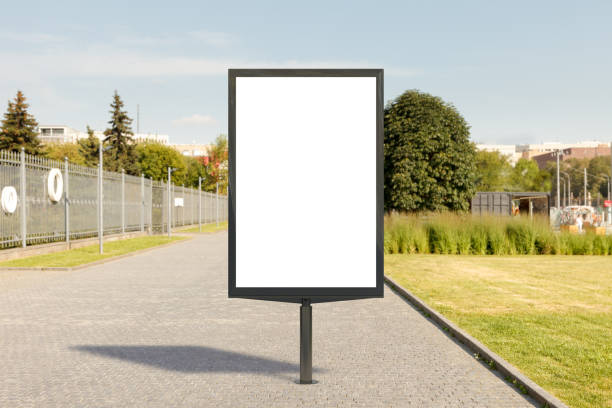 istock Blank advertising vertical street billboard poster 846062482