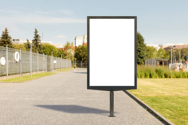 istock Blank advertising vertical street billboard poster 846062530