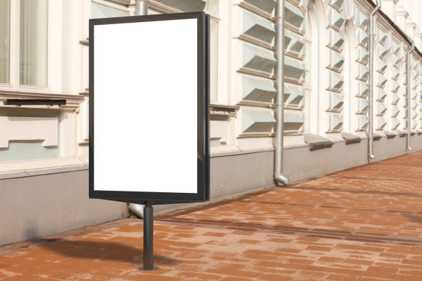 istock Blank advertising vertical street billboard poster 846062594