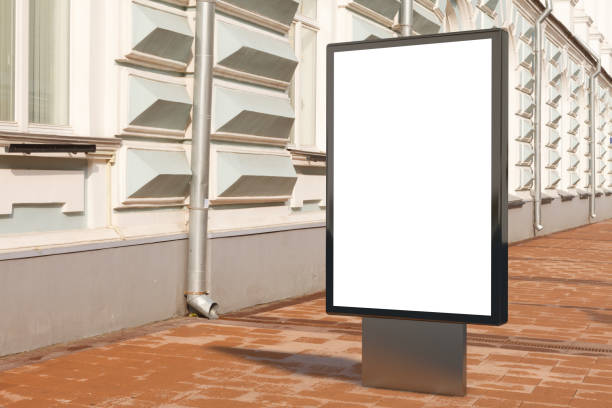 istock Blank advertising vertical street billboard poster 846062662
