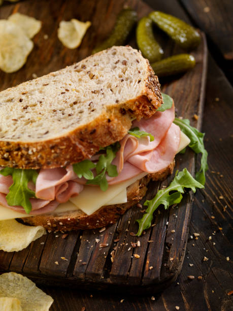 istock Ham, Swiss and Arugula Sandwich 846063376