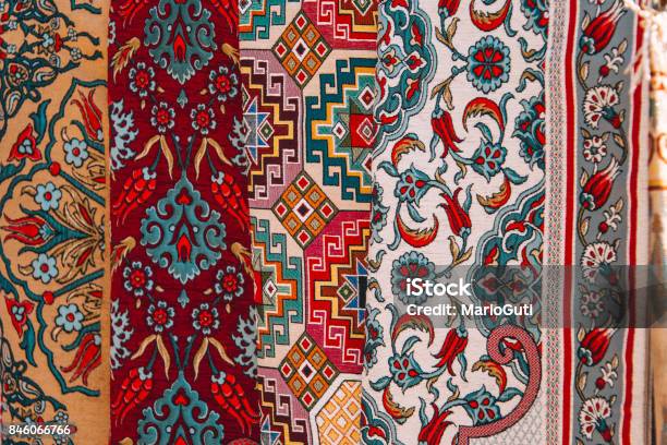 Clothes With Arabic Design Stock Photo - Download Image Now - Afghanistan, Pattern, Textile