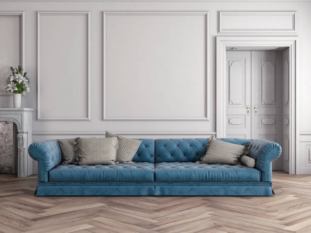 istock Living room with sofa, decoration and copy space 846068882