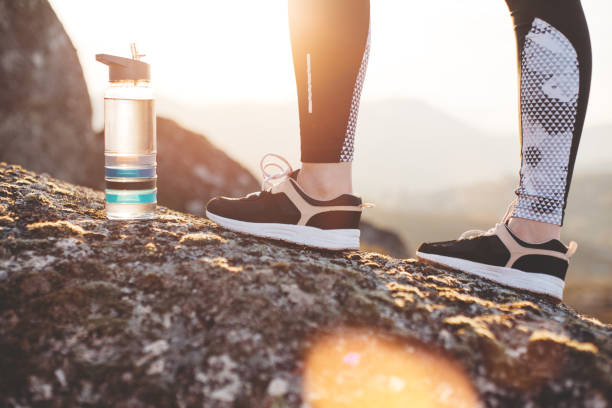 istock Athletic woman preparing for the evening jogging 846074210