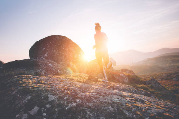 istock Woman athlete doing sport outdoors at sunset 846075726