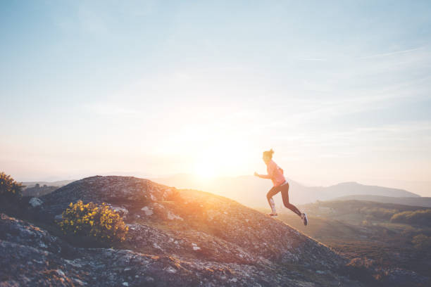 istock Woman athlete doing sport outdoors at sunset 846077930
