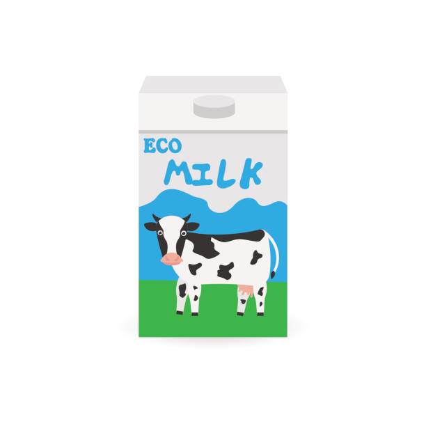 istock Packaging of milk. Milk box. Pack of milk. Natural organic product 846079340