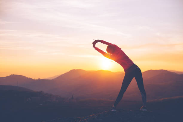 istock Athlete woman stretching outdoors 846081798