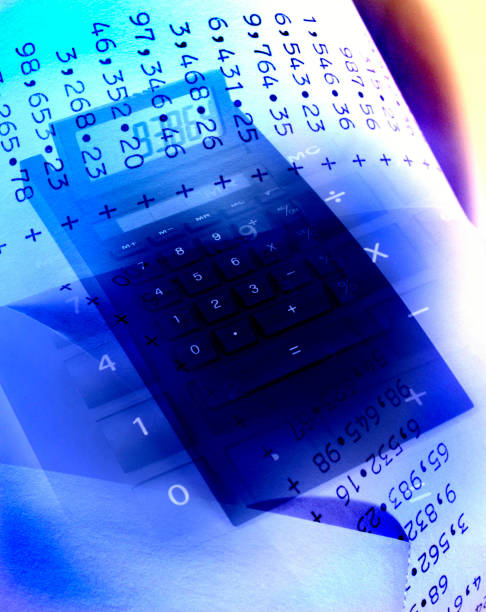 Add-lister receipts and calculator.