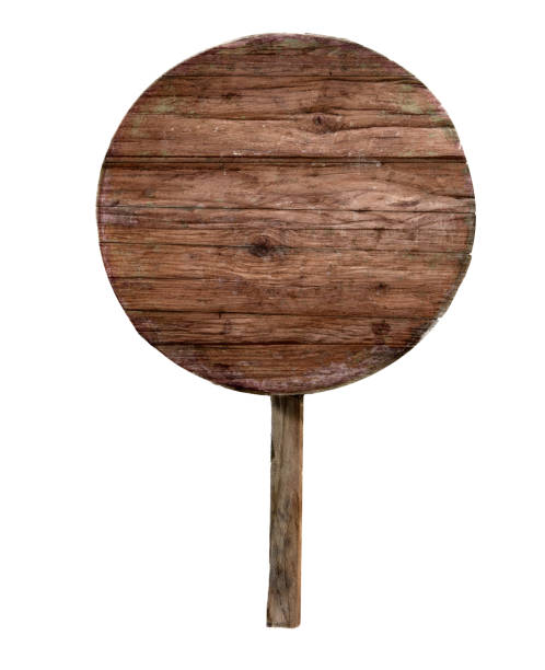 istock Wooden sign isolated on white 846095598