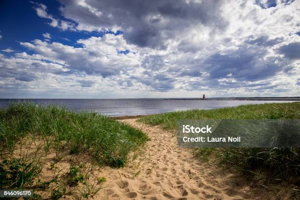 Beach Along The Great Lakes Stock Photo - Download Image Now - Agricultural Field, Agriculture, Beach