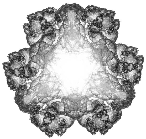 Spirals and design come together to create a Yang Yang like fractal blend.