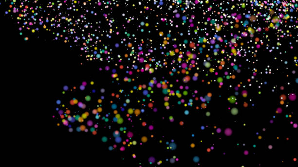 istock Beautiful colorful bokeh blurred background defocused lights 846099618