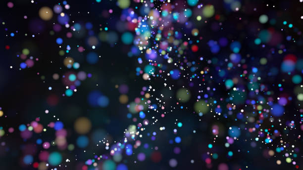 istock Beautiful colorful bokeh blurred background defocused lights 846099626
