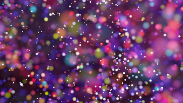 istock Beautiful colorful bokeh blurred background defocused lights 846099682