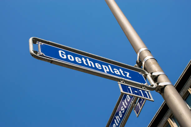 istock Frankfurt, Germany - July 27, 2017: Goetheplatz sign in Frankfurt 846099936