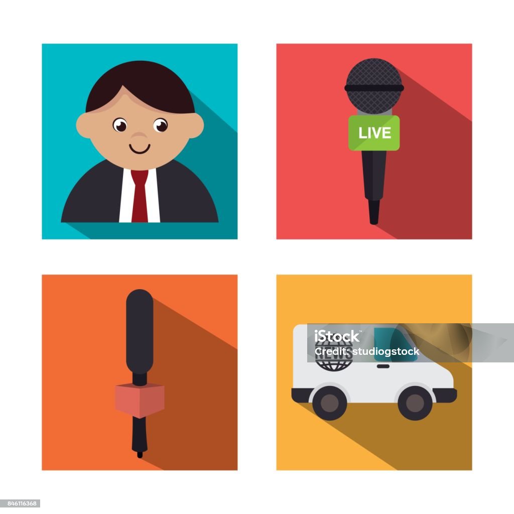 Journalism Design Elements Journalism Design Stock Illustration - Download Image Now - Article ...