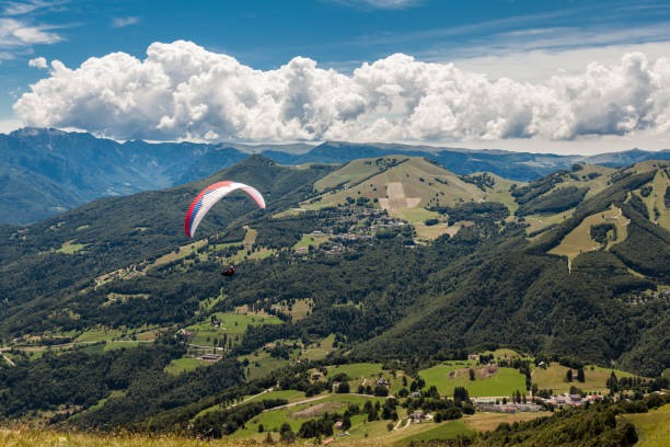 istock Paragliding in the sky over the dolomites 846127830