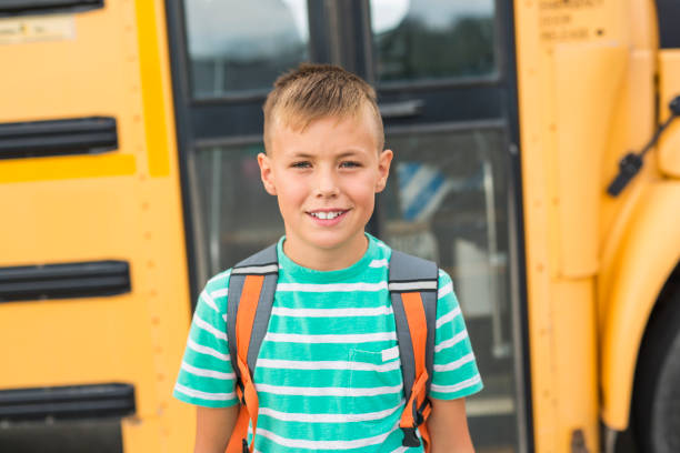 istock Pre teen boy outside at school 846138980