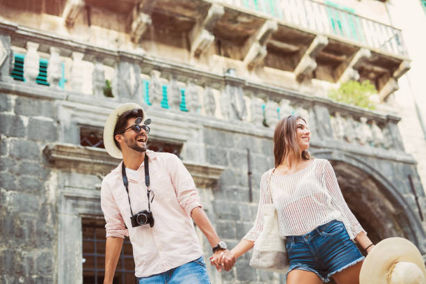 istock Loving couple traveling together 846144662
