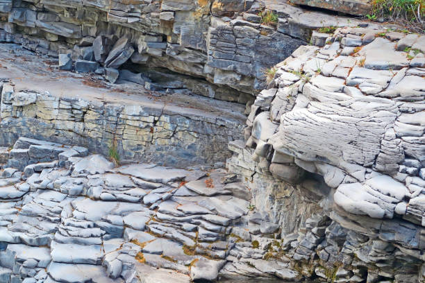 istock Sheep River waterfall in late summer,  rock erosion 846148204