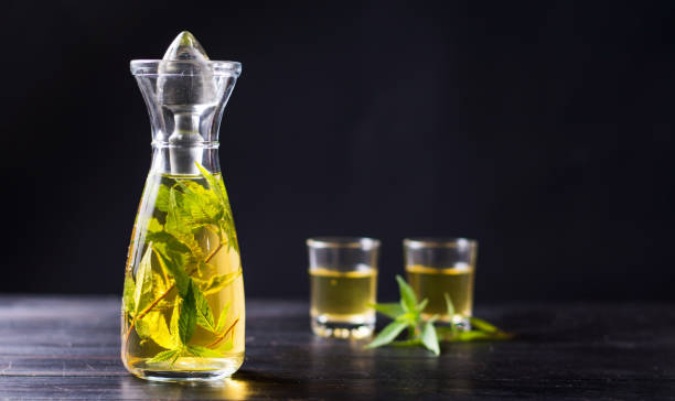 istock Marijuana alcohol drink in a bottle 846152046