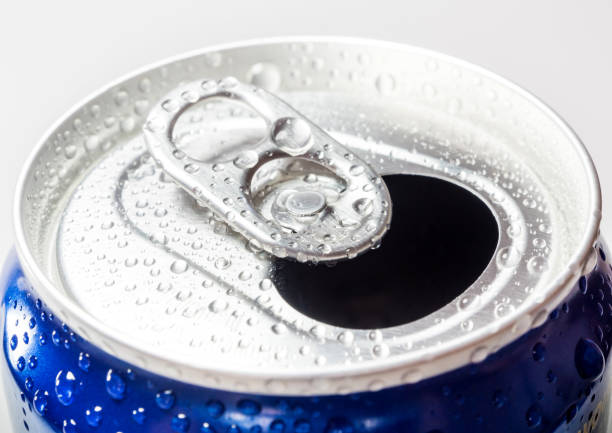 istock Water droplets on the surface of cold drink can 846155110