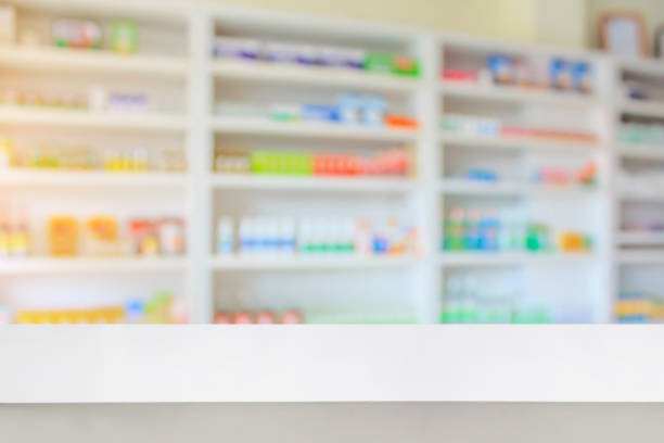 istock pharmacy table in the pharmacy drugstore 846158308