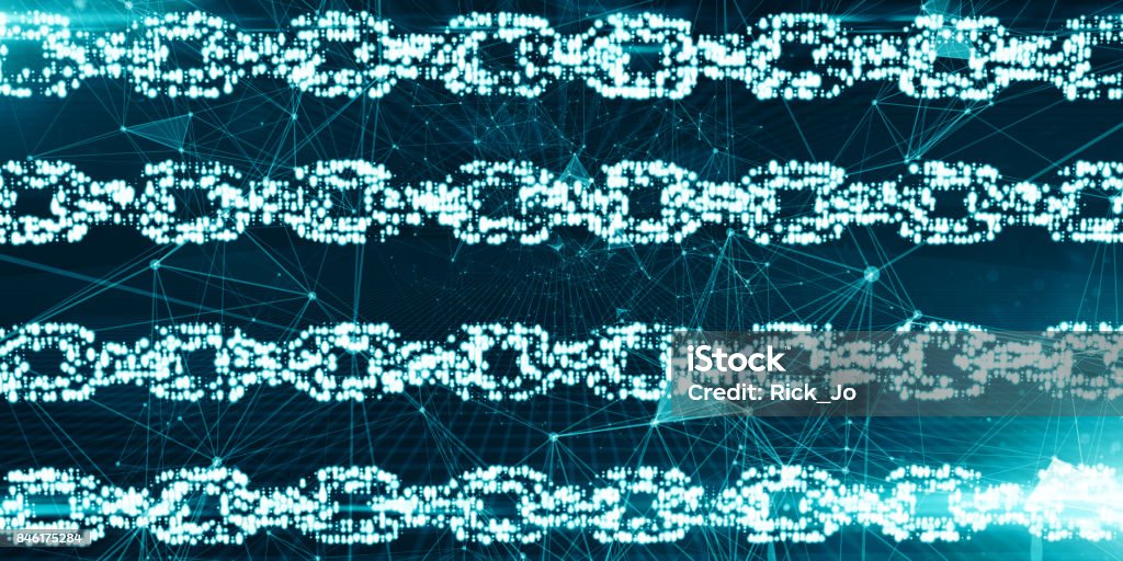 Bitcoin Secure global financial network crypto currency blockchain encryption Global trade and digital information technology using blockchain for  Blockchain Stock Photo