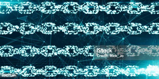 Bitcoin Secure Global Financial Network Crypto Currency Blockchain Encryption Stock Photo - Download Image Now